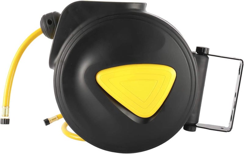 BTSHUB Retractable Air Hose Reel 5/16 in. x 33' ft Hose Wall Mount Tool 180 Degree Rotation - Image 2